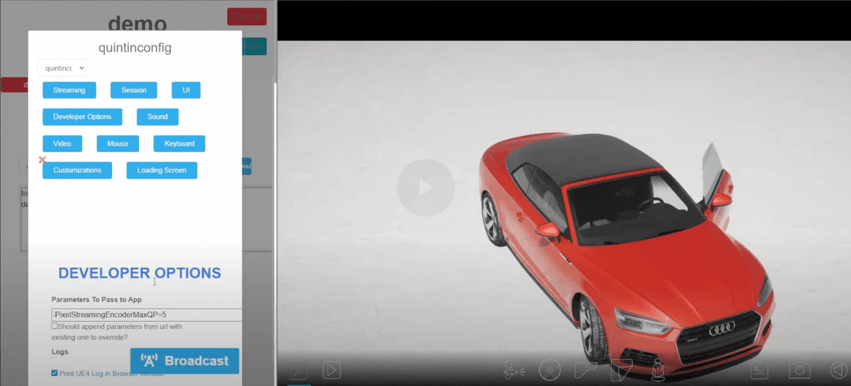 Real-Time Unreal Engine 5 Car Configurator Tutorial with Pixel Streaming - UE 5.2