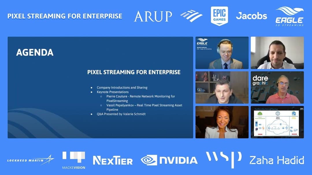 Eagle 3D Streaming hosted the next event on Enterprise Solutions using Pixel Streaming