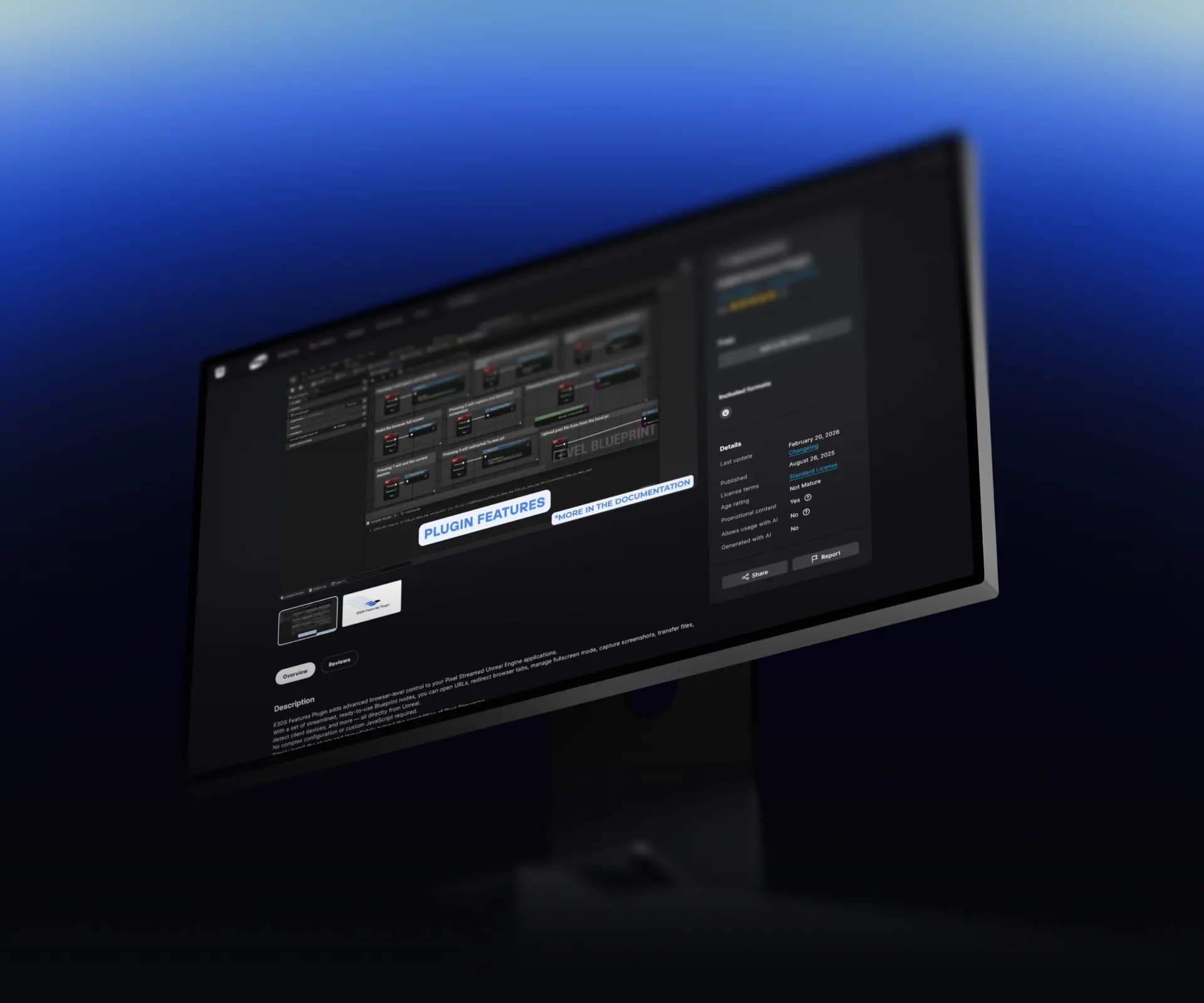 Install and configure the Eagle 3D Unreal Engine plugin from Fab Marketplace to accelerate pixel streaming application development