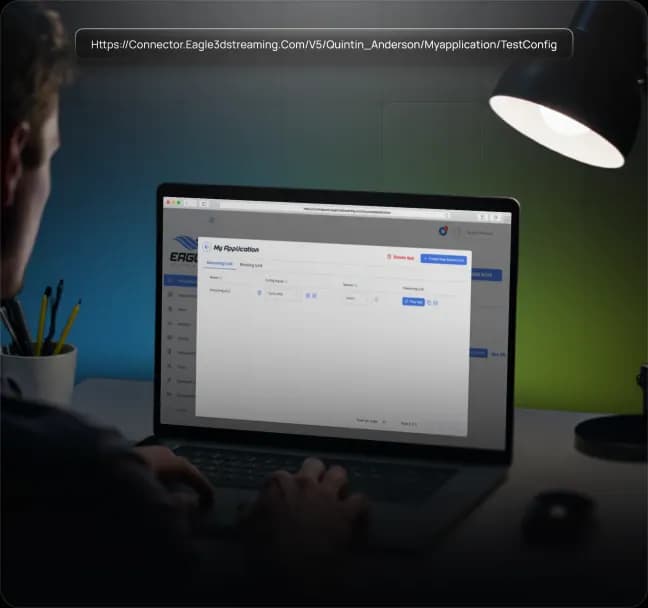 Share Unreal Engine pixel streaming applications instantly through a secure browser link without downloads or installations