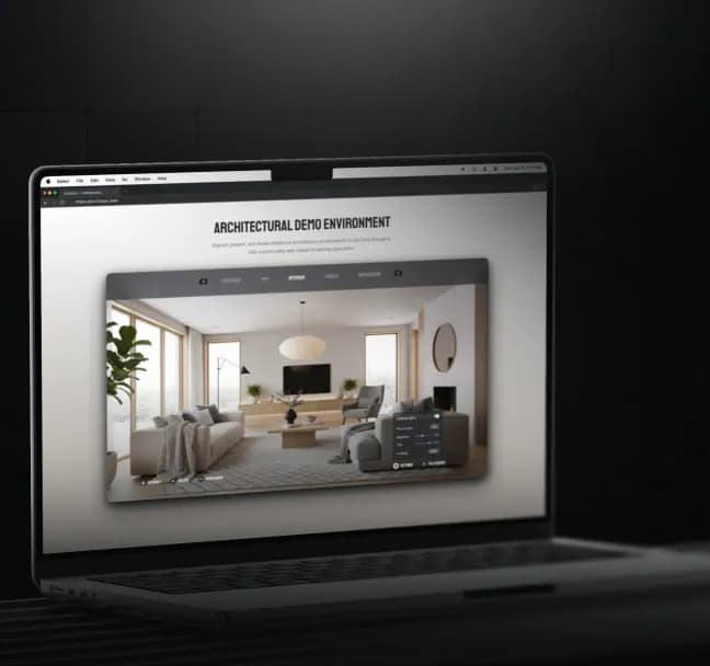 Custom web application built using the Eagle 3D Web SDK, embedding Unreal Engine pixel streaming directly into a branded browser experience